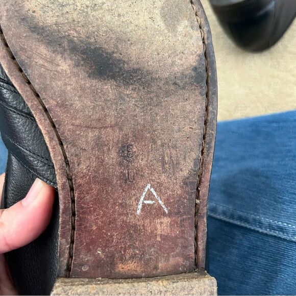 Cole Haan Black Leather Resort Gold Buckle Italy Leather Loafers - Picture 8 of 8